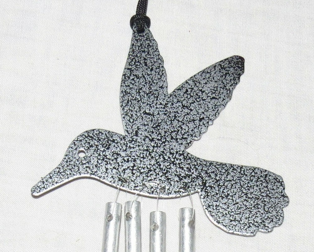 Hummingbird Wind Chime Silvertone