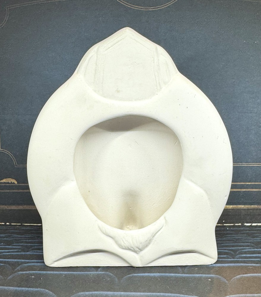 Fireman's Hat Picture Frame-Unpainted Ceramic