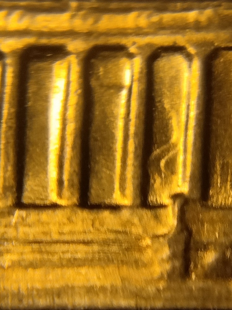 1985 P Lincoln Memorial Cent Die Clash Die Break Errors