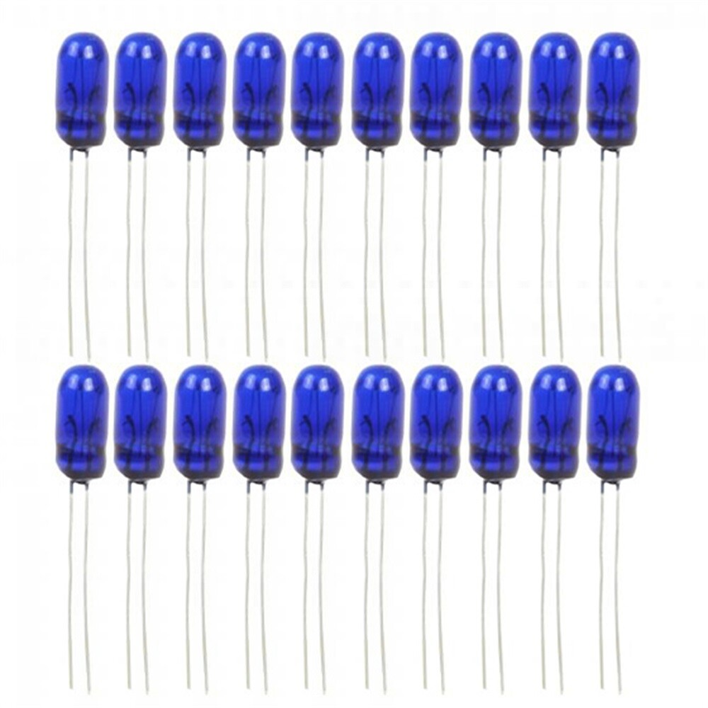 20x Blue 4.7mm 12v Cluster Speedometer Climate Control Light Bulbs For GM Chevy
