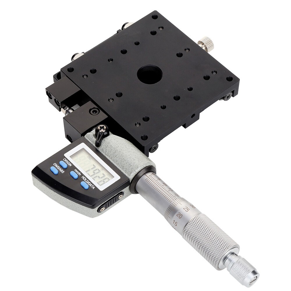 SEMX80-AS Micrometer Platform Digital Displayed 80x80mm 0.001mm Linear Trans New