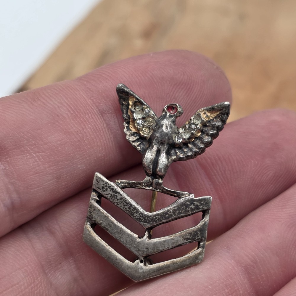 Ww2 USN Collar Pinz With Stones