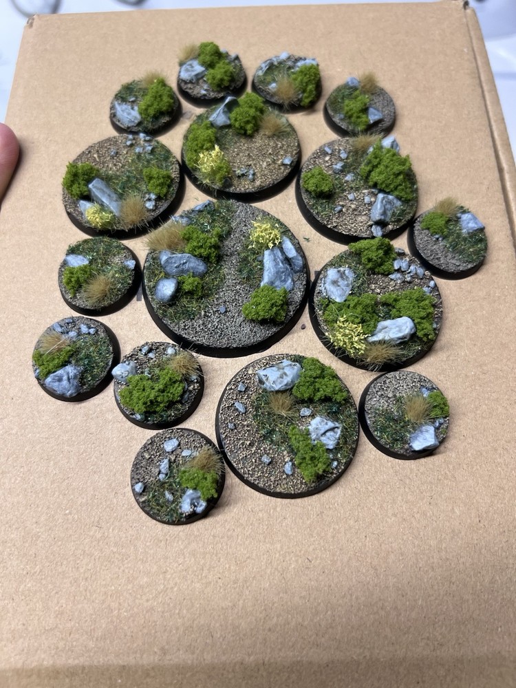 Premade Scenic 40k AoS Bases