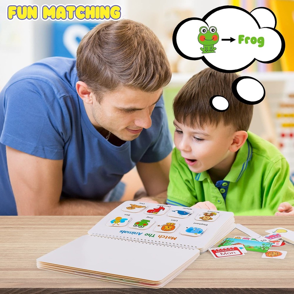 Montessori Preschool Learning Activities Busy Book - Workbook Activity Binder...