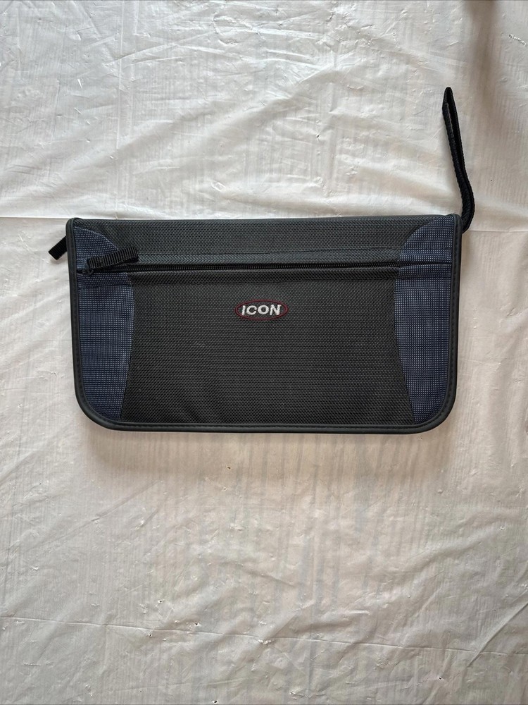 ICON Zippered CD Storage Wallet Case - Holds 64 Discs