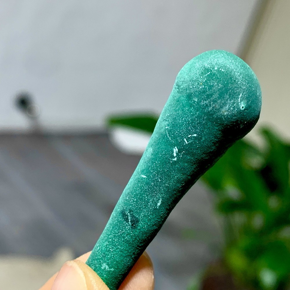 16G Natural Columnar Malachite transparent cluster rough mineral sample