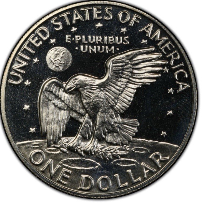 Silver Eisenhower Dollar Proof 1974 S Deep Cameo Uncirculated 40% Silver