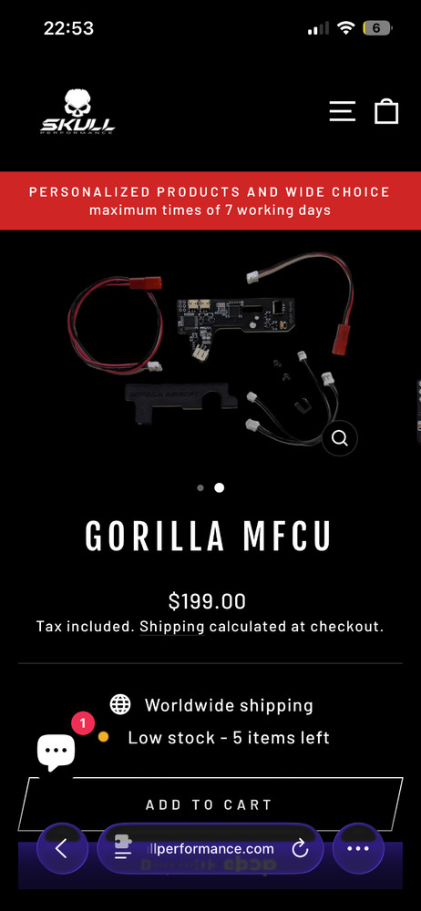 Gorilla MFCU For Airsoft Replica V2 Gearbox