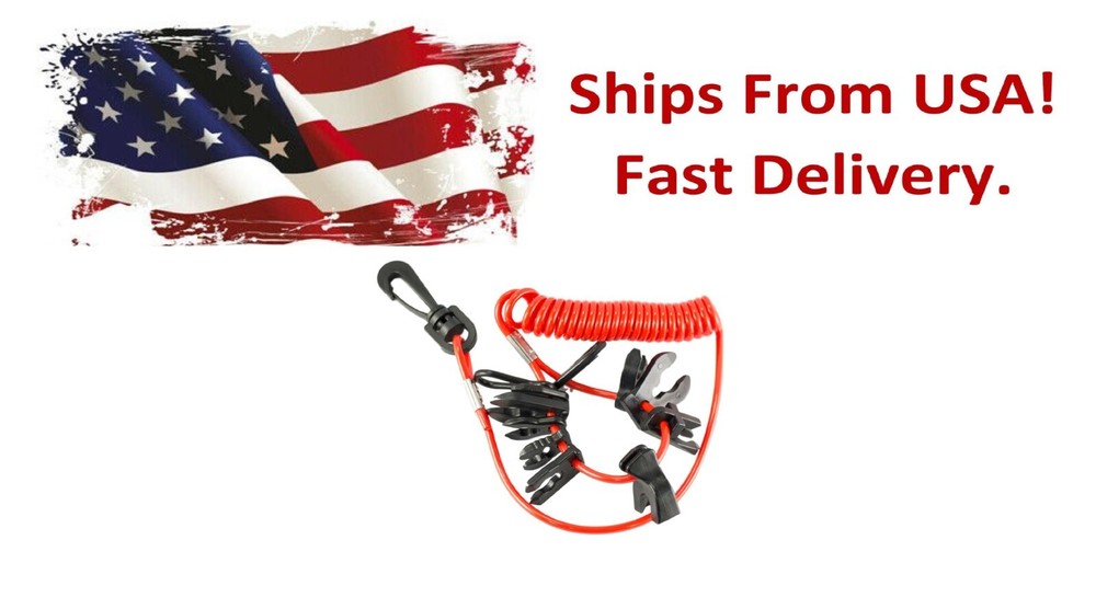 Universal Boat Kill Switch Safety Lanyard