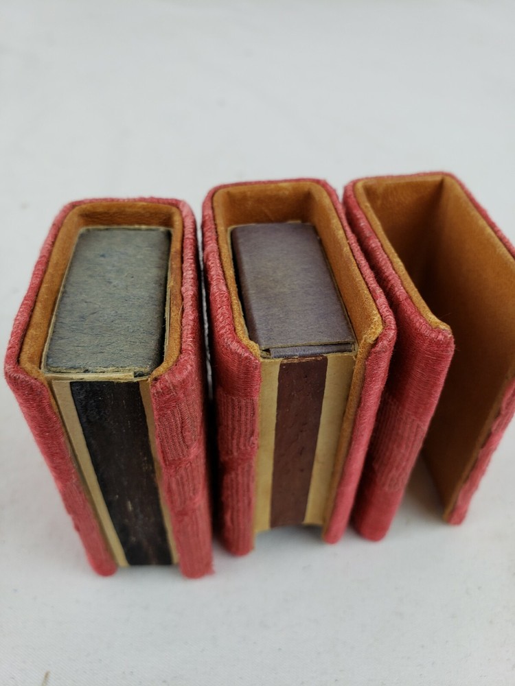 Excellent set of 3 antique match holders