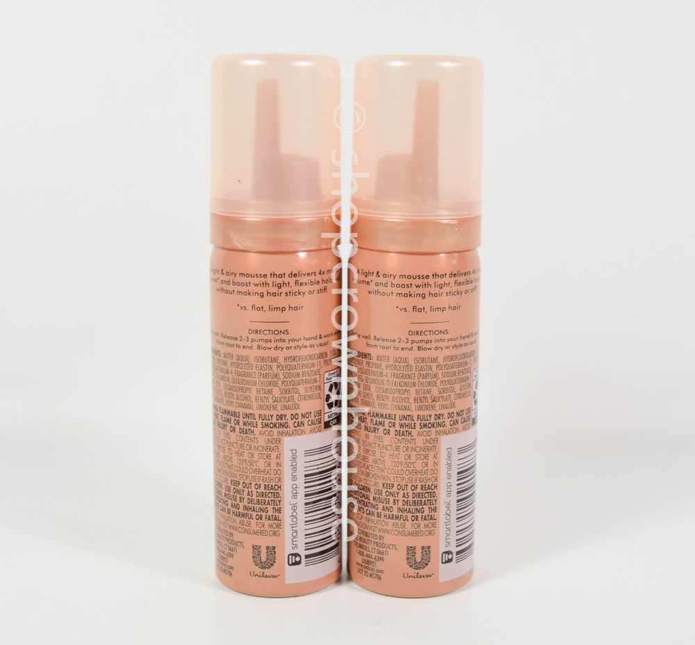 2 Nexxus Volume Medium Hold Light & Airy Mousse 2 Oz.