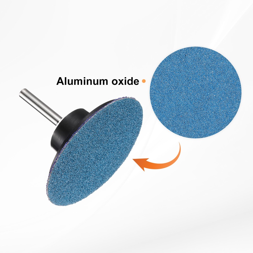 53pcs Quick Change Discs Set 3" Roll Lock Sanding Discs P60 with Disc Holder