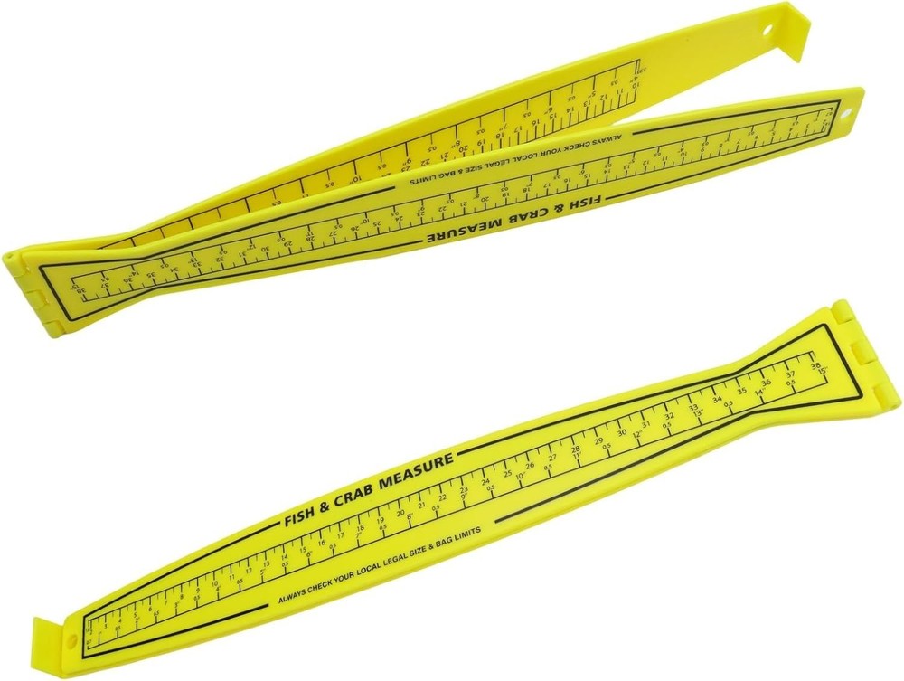 Fish Measuring Board, 32in Foldable Portable Double-Sided Fish Ruler, Precise...