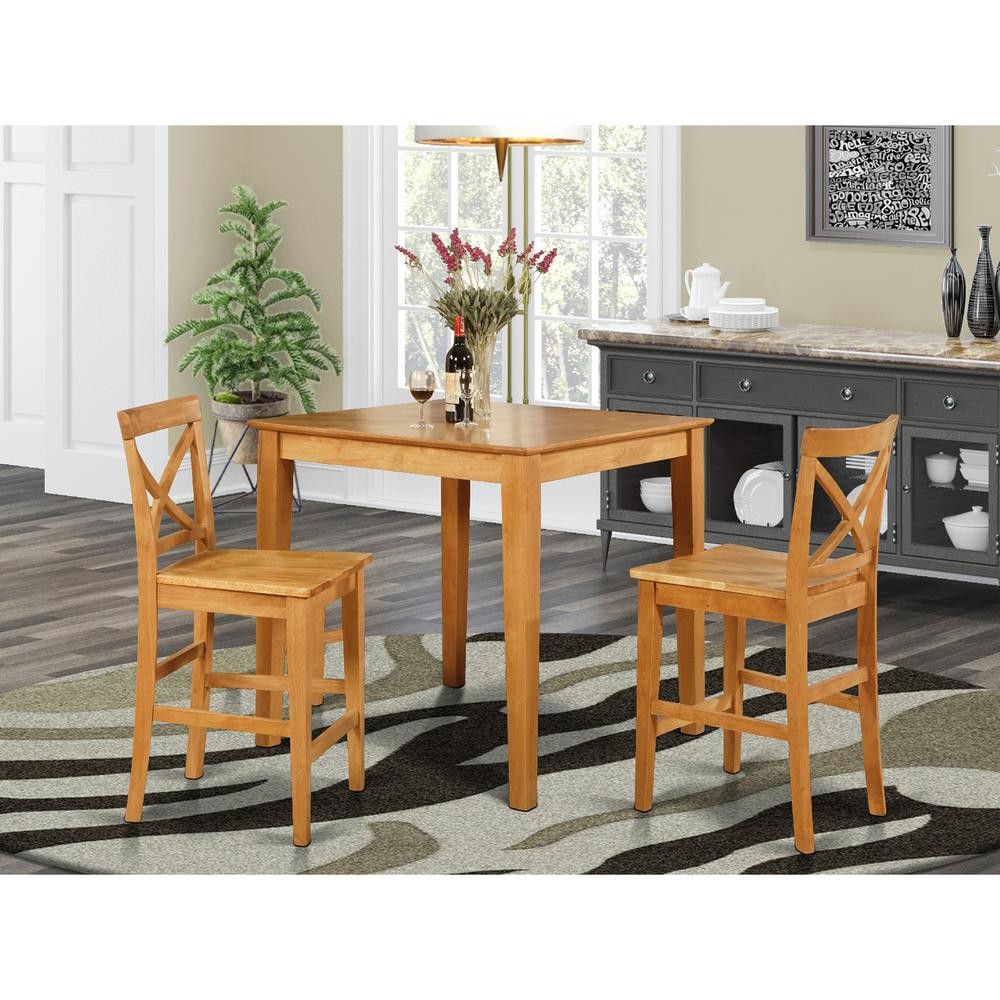 3 PC Counter height Table-pub Table and 2 counter height Chairs