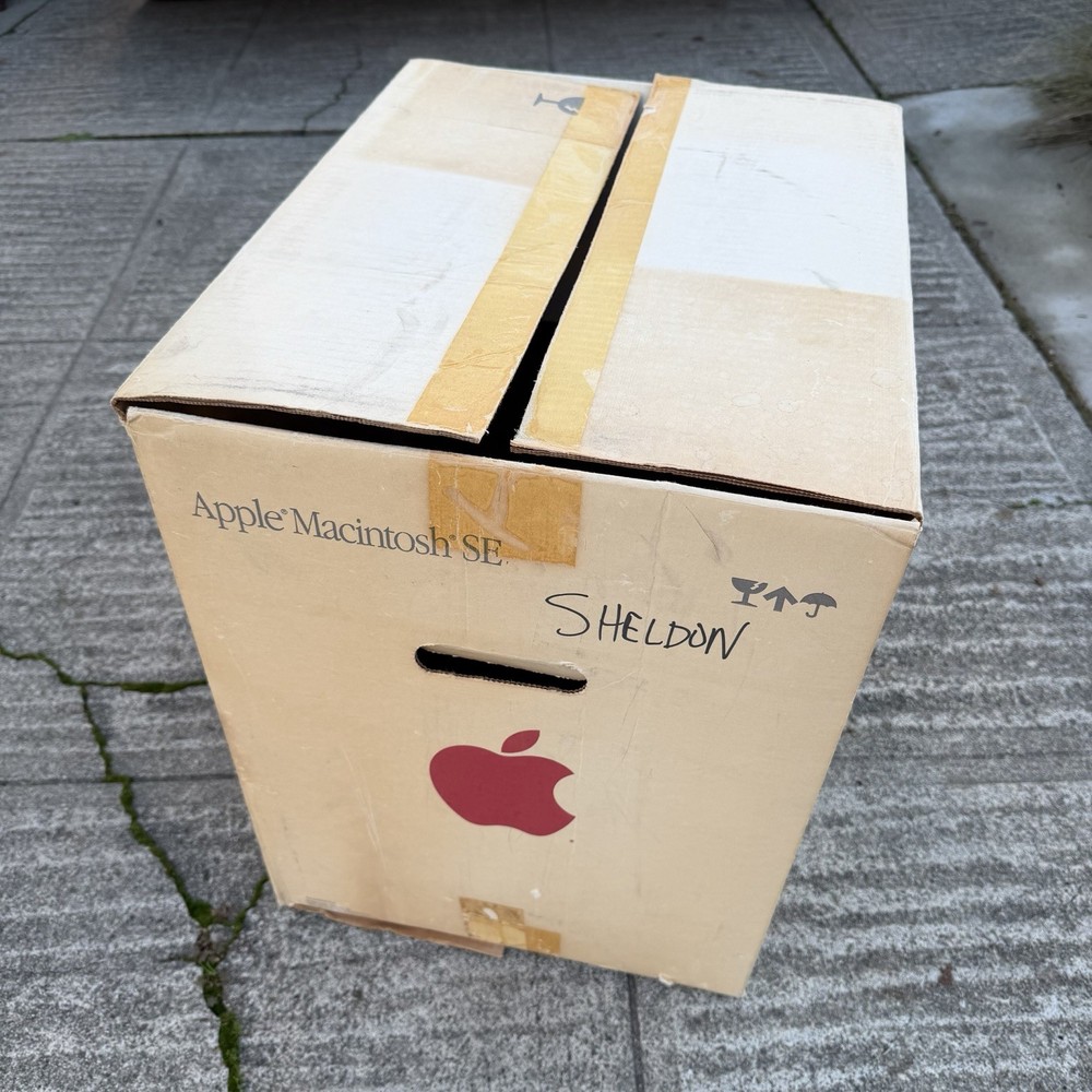 Apple Macintosh SE Original Box Vintage Computer Packaging Only EMPTY Display