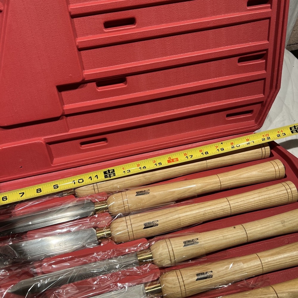 Steelex Plus D2304 Deluxe HSS Lathe Chisel Set, 6-Piece