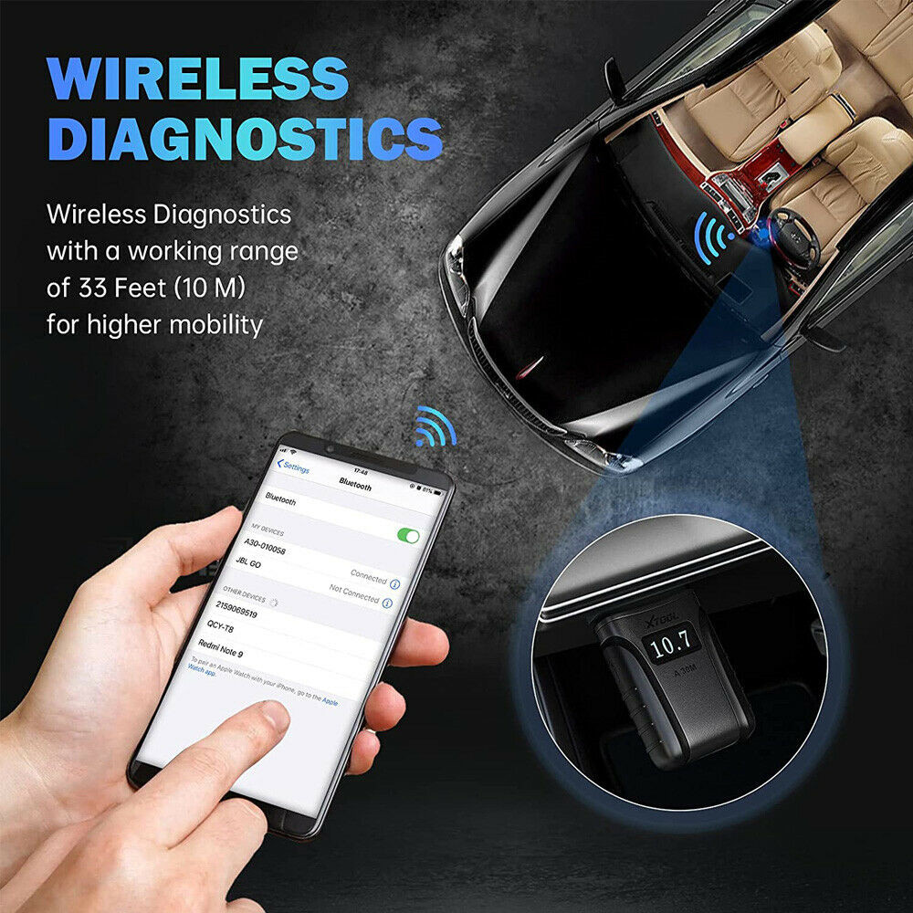 XTOOL A30M V2.0 Wireless OBD2 Scanner Bidirectional Full System Diagnostic Tool