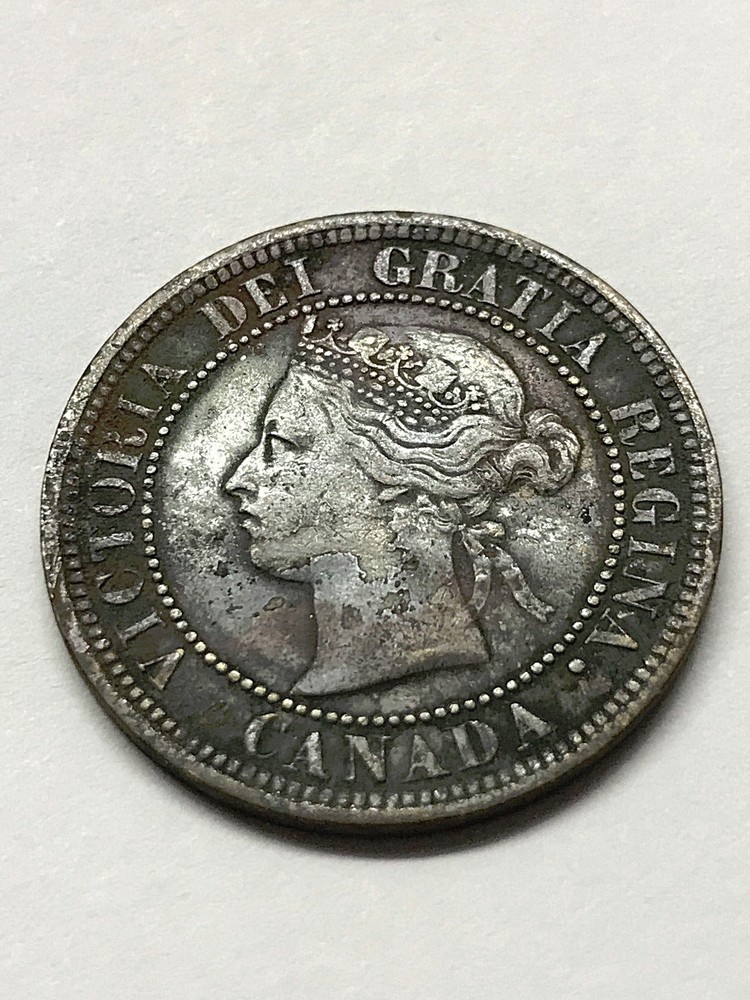 1876-H Canada Large Cent Fine #11683