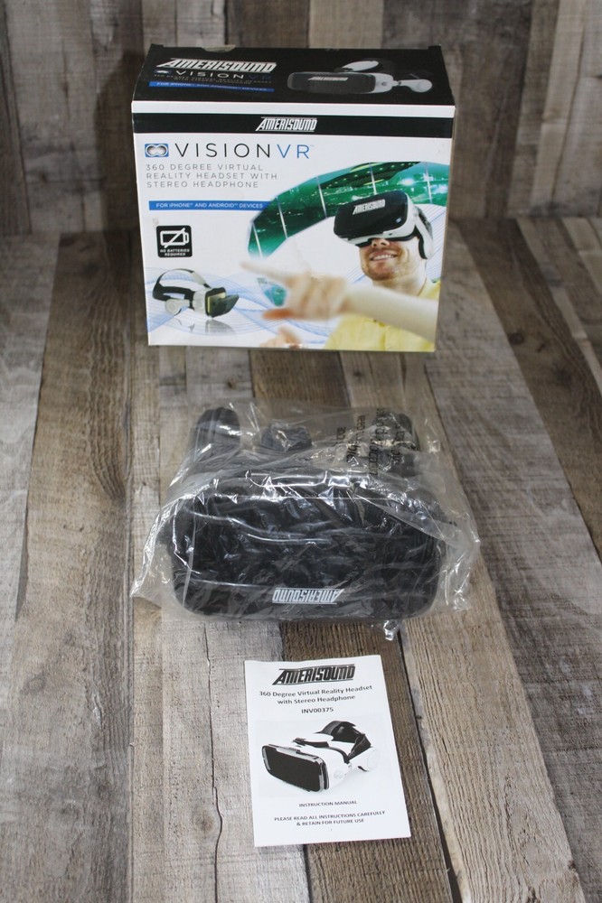 Virtual Reality Headset Vision VR Stereo Headphone IPhone Android NEW