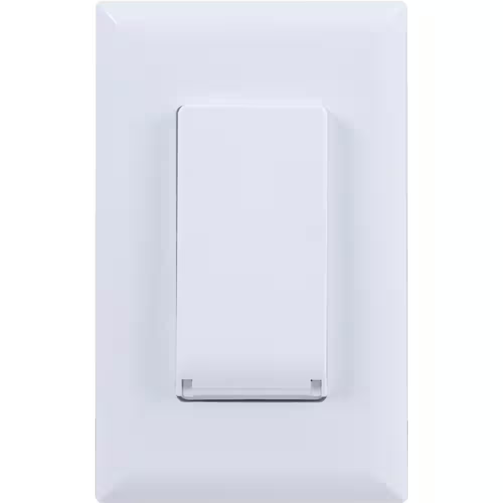 6-Setting Indoor Push Button Countdown Timer with Door, White