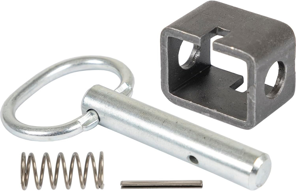 B2598H Weld-On 5/8" Spring Latch Assembly with Plain Tube, Spring Loaded Bolt, 4