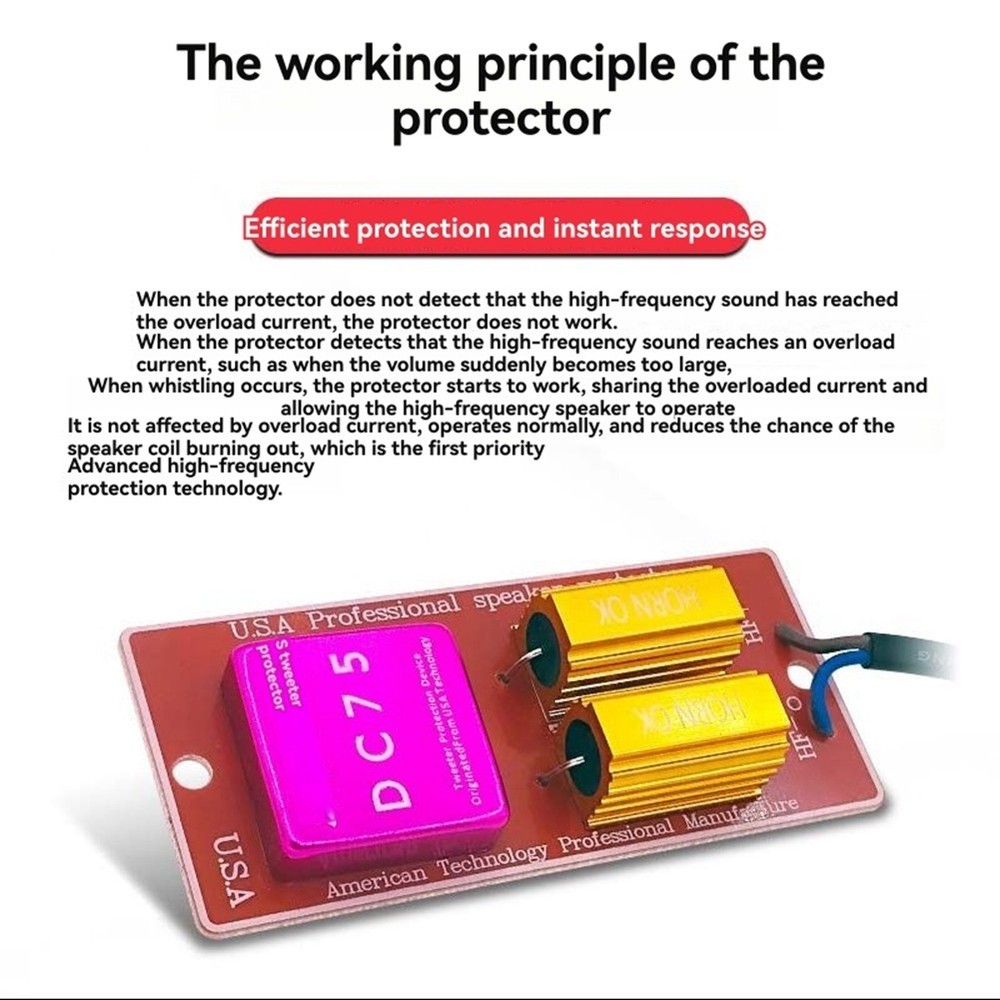 High Frequency Speaker Board Professional -Burn Protector Crossover7608
