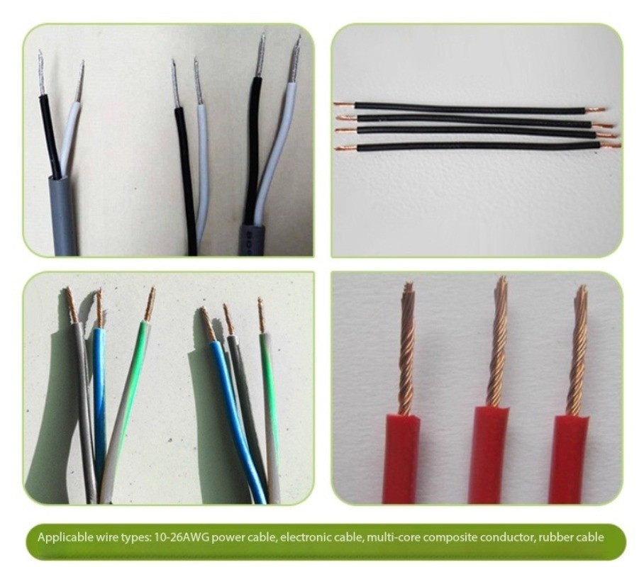 Pneumatic Rotary Multi-Core Wire Stripper for Wire Harness Processing