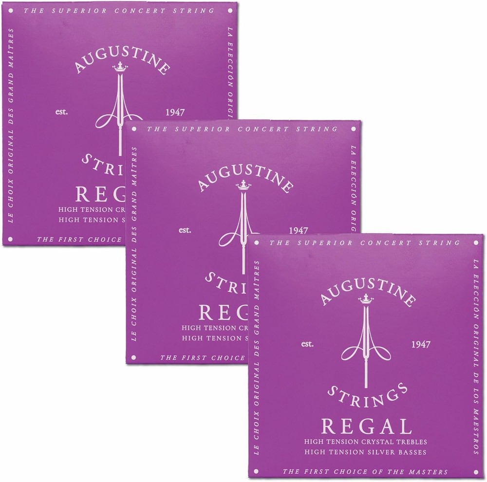 Regal Blue High Tension - Premium Crystal Nylon Classical Guitar Strings 3-Pack