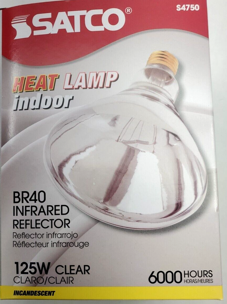 CASE OF 12, Satco 125W Heat/Brooder Bulb S4750
