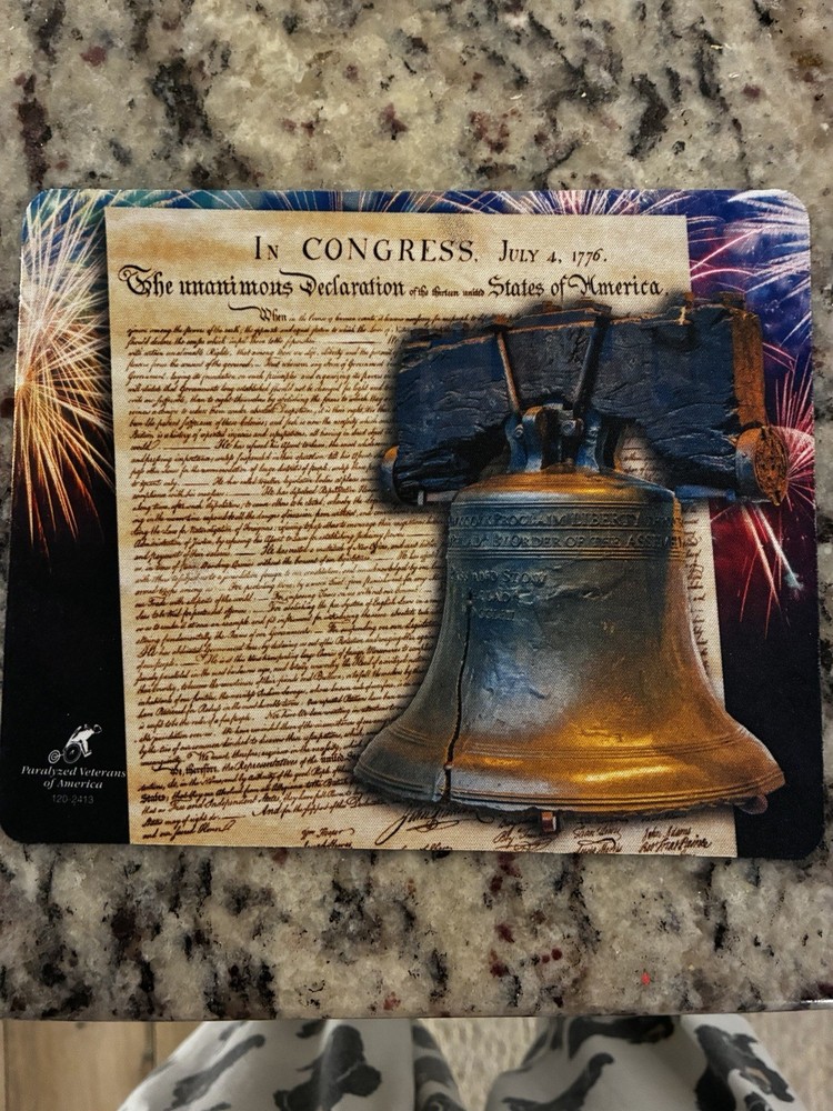 Liberty Bell U.S Constitution Bright Colored Mouse Pad Computers Electronics