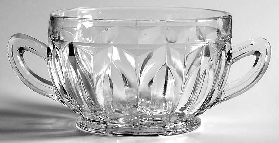 Fostoria Colonial Prism Clear Open Sugar 7794070