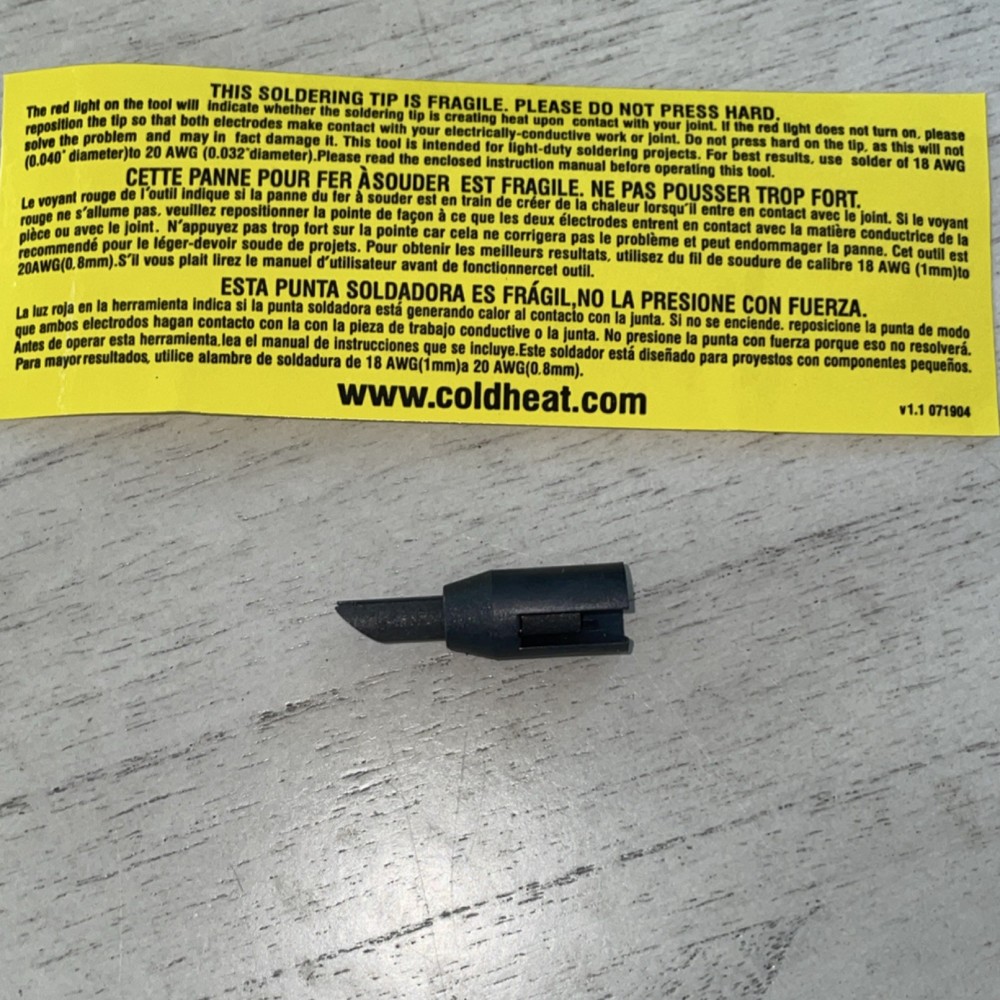 ColdHeat Cordless Soldering Iron Split-Tip LED Indicator