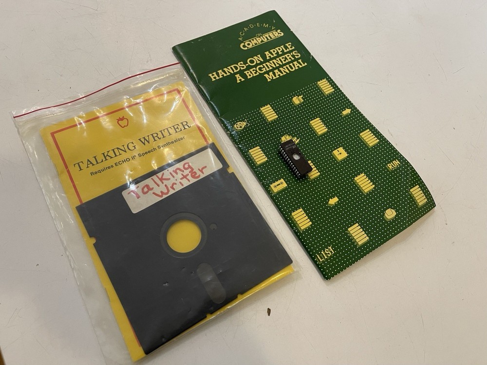 Apple II Talking Writer Software w/ ROM for Echo Synthesizer