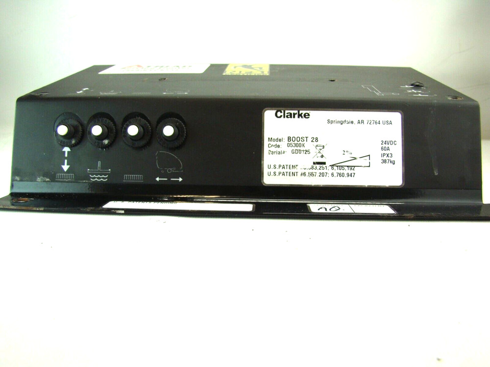 Clarke Boost 28 Floor Scrubber Control Panel 24VDC All Components Work 05300K