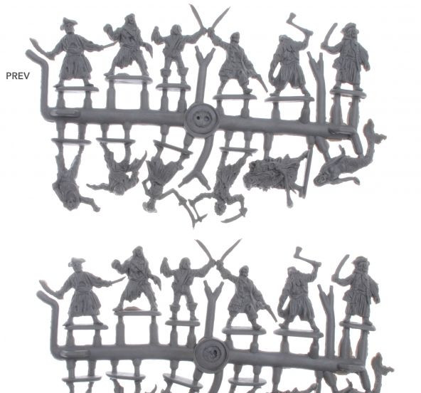 Mars Figures 72090 Zombie Pirates, Part II, scale plastic model kit 1/72