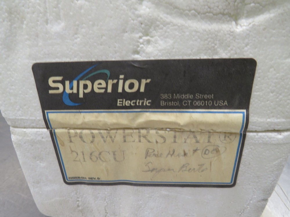 Superior Electric Powerstat 216CU Variable Transformer