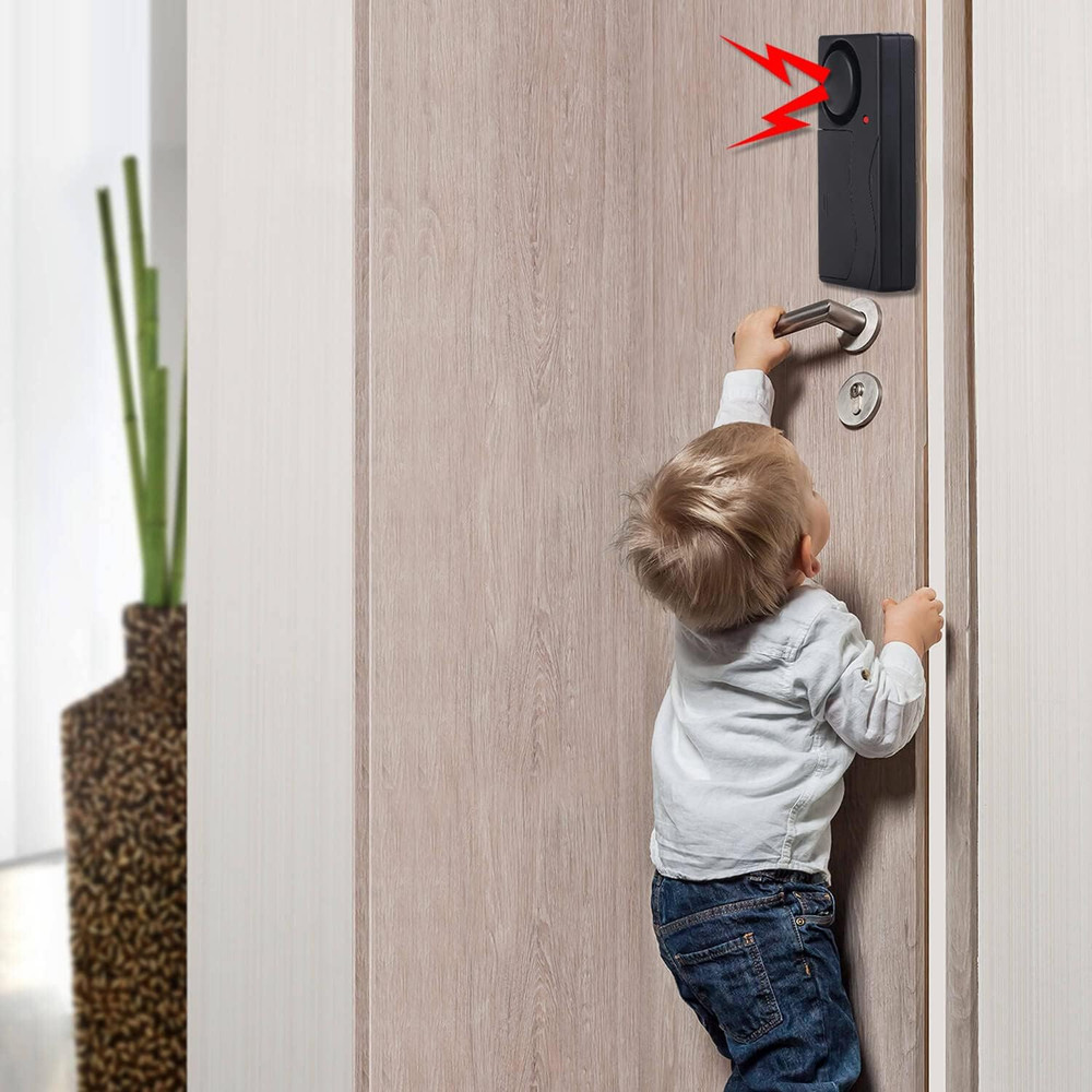 Wireless Anti-Theft Vibration Alarm, 110Db Loud Sensitivity Adjustable Motion Se