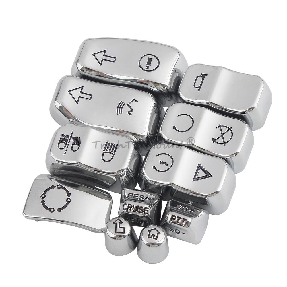 Chrome Hand Control Switch Housing Cover For Harley Touring Electra Tri Glide