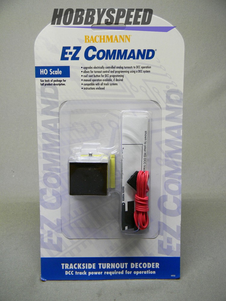 BACHMANN HO SCALE TRACKSIDE TURNOUT DECODER DCC track railroad BAC44950 NEW