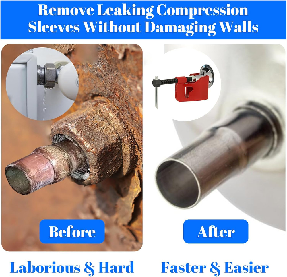 Compression Sleeve Puller Tool Remove Ferrule & Nut OF Pipe,Ferrule Puller For 1