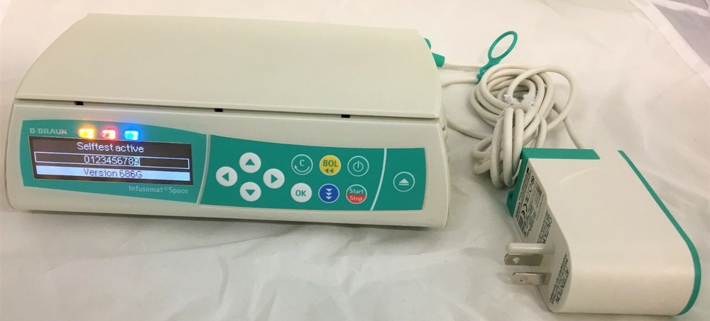 B Braun Infusomat Space Pump, Patient Ready with AC Adapter