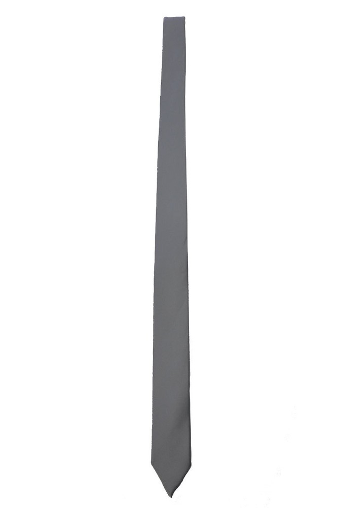 Men's solid color narrow tie width 2 1/2 inches