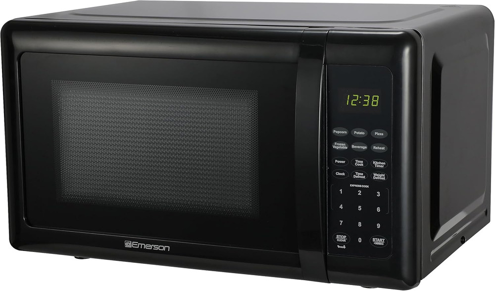 MW7302B Compact Countertop Microwave Oven with Touch Control, LED Display, 700W,