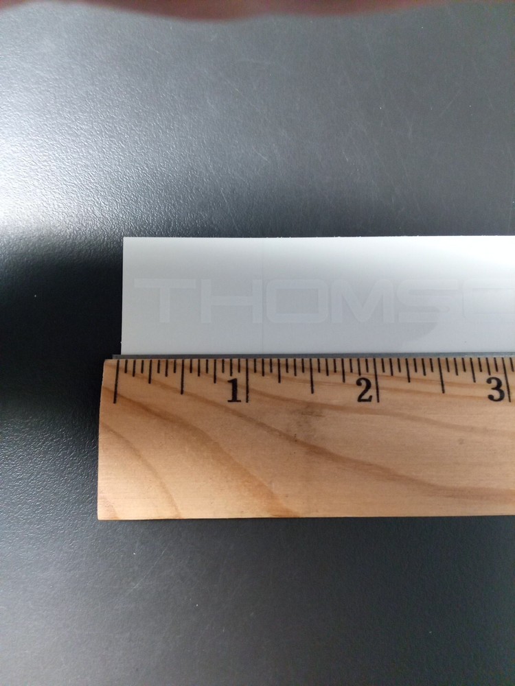 4" Thomson Decal/Sticker White On Clear