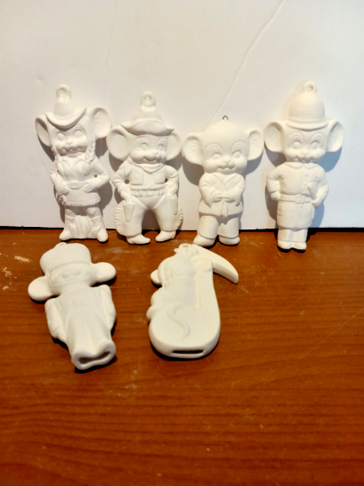 Carrier Mice Set 2 Ready to Paint Ceramic Bisque