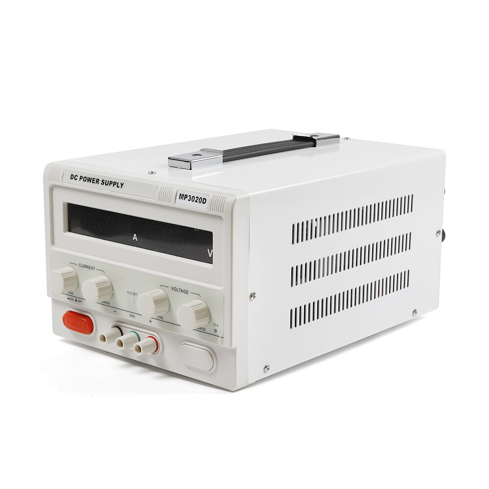 MP3020D LED Regulated Variable Lab DC Bench Power Supply 0-30V 0-20A +Power Line