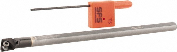 Hertel 0.6" Min Bore, 3" Max Depth, RH E08STLPR2 Indexable Boring Bar 7000484