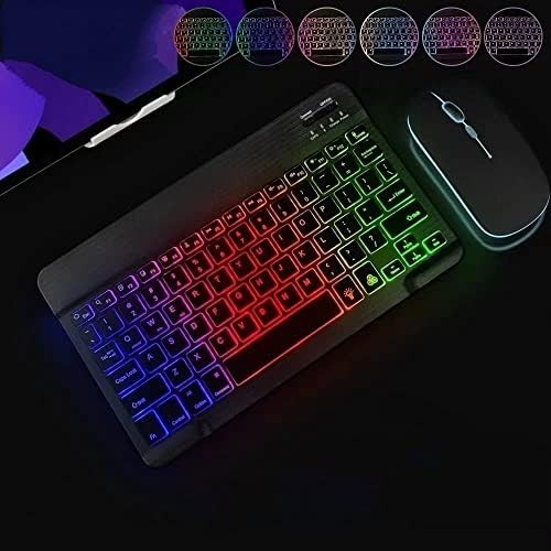 Bluetooth Keyboard and Mouse Combo for iPad - Rechargeable Wireless Keyboard.