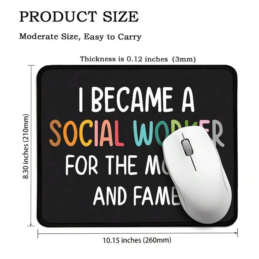 NEW Became A Social Worker Rectangular Pad Office Desk FREE SHIPPING