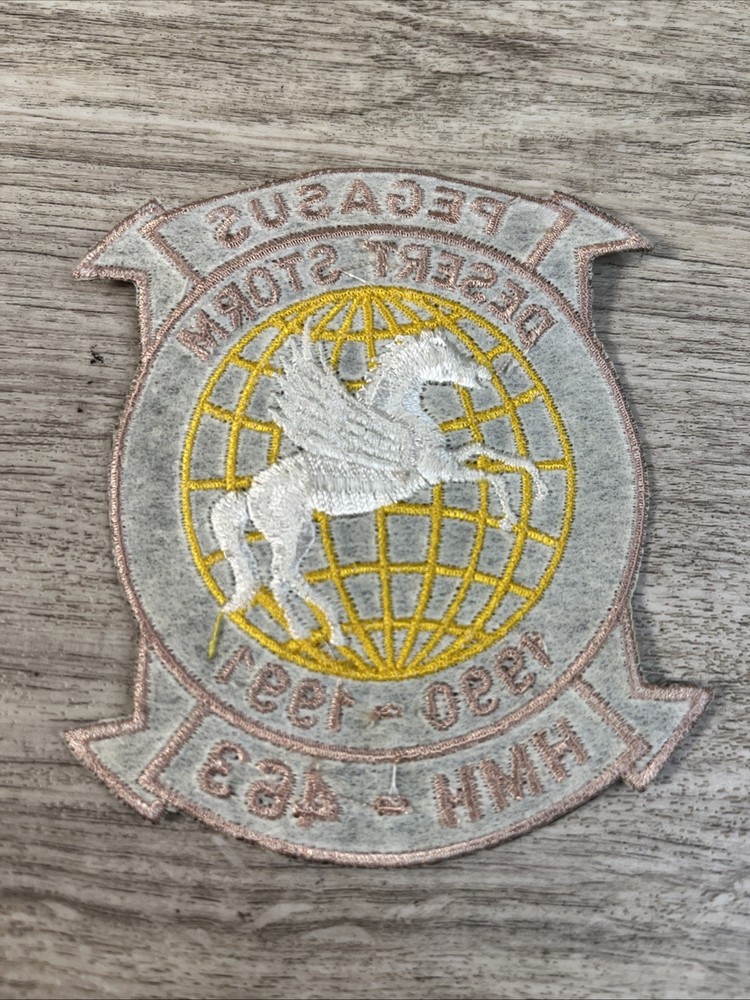 Desert Storm Pegasus HMH-463 Sew-On Patch 4" NEW